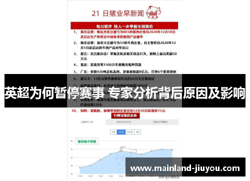 英超为何暂停赛事 专家分析背后原因及影响